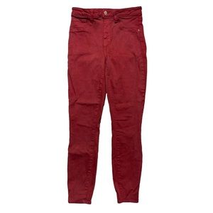 L’Agence Burgundy Red Skinny Jeans 26